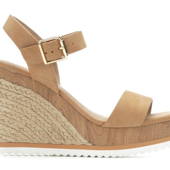 NEW! Soda Camel Issue Platform Espadrille Wedge - Picture 6 of 9